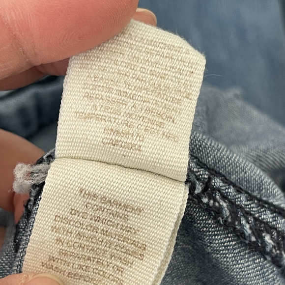 Free People Jeans Womens 31 Light Wash Wide Leg Stretch Mid Rise Boho Festival - Picture 13 of 14